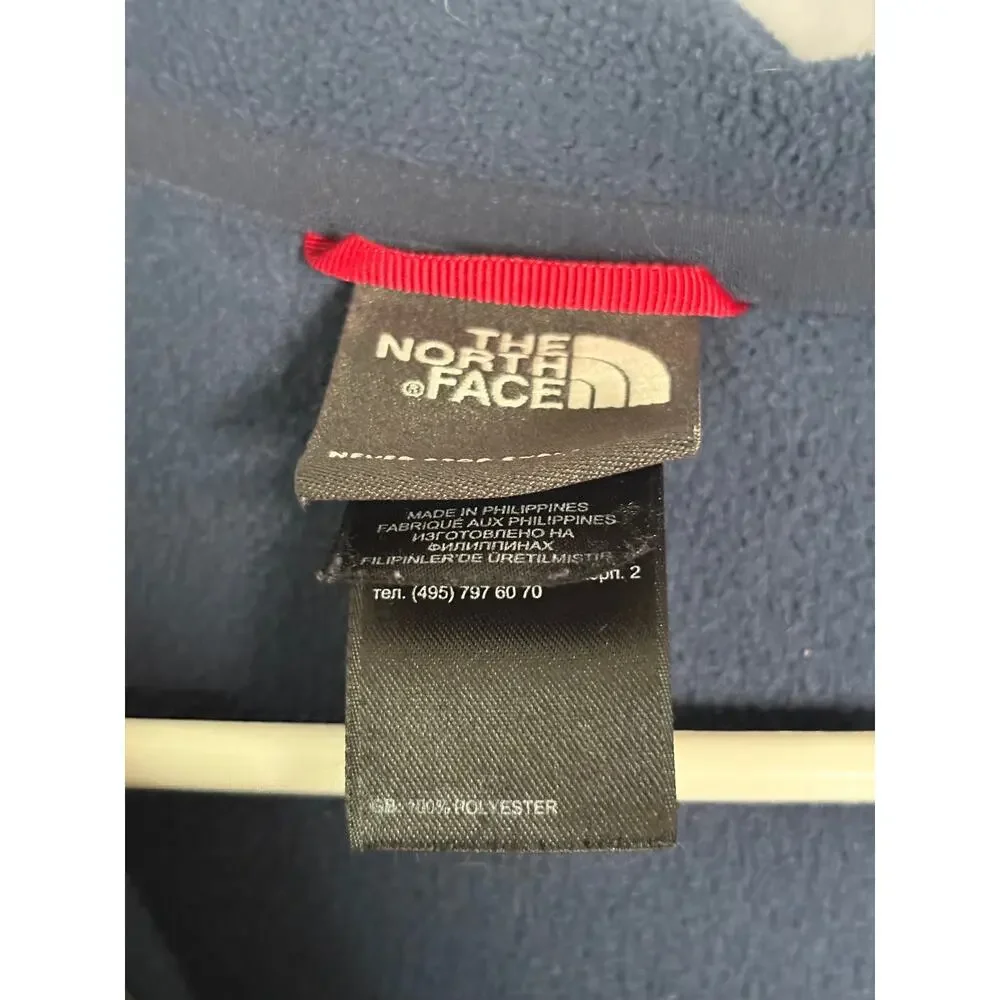The North Face Quarter Zip Lightweight Fleece Sweater Navy Size XL Read